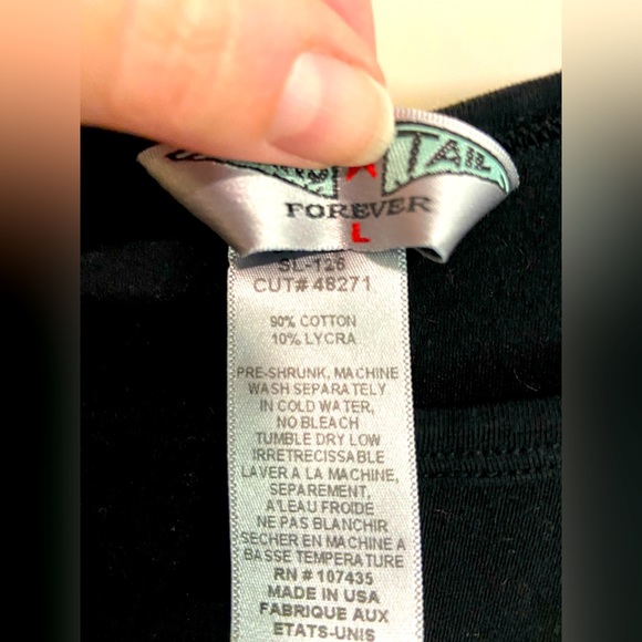 Hard Tail Ruched Capped-sleeved Dress, Black, Size Large - Picture 6 of 7